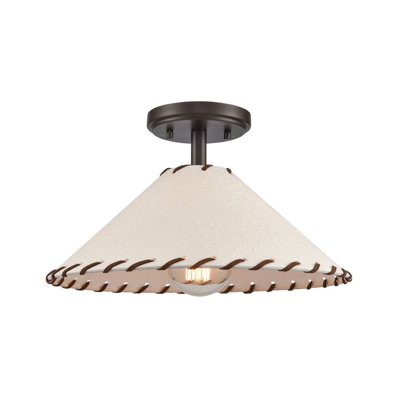 Elk Home Marion 14'' Wide 1-Light Semi Flush Mount - Oil Rubbed Bronze