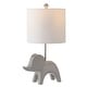 preview thumbnail 11 of 33, SAFAVIEH Kids Lighting 20" Ellie Elephant Lamp - 11.5"x10"x20"