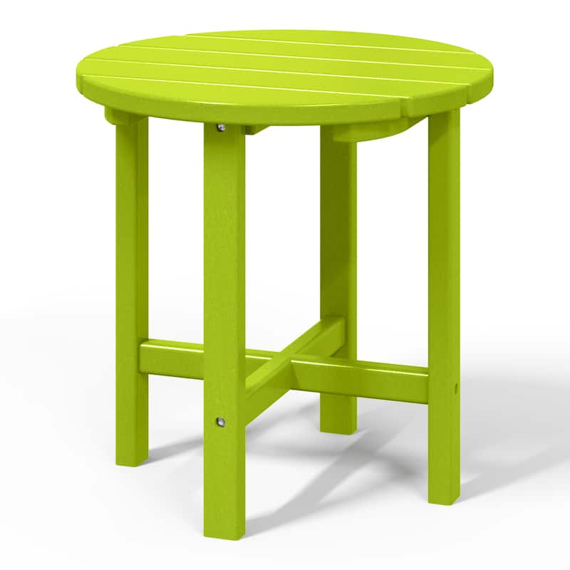 Polytrends Altura Eco-friendly All Weather Round 18" Side Table