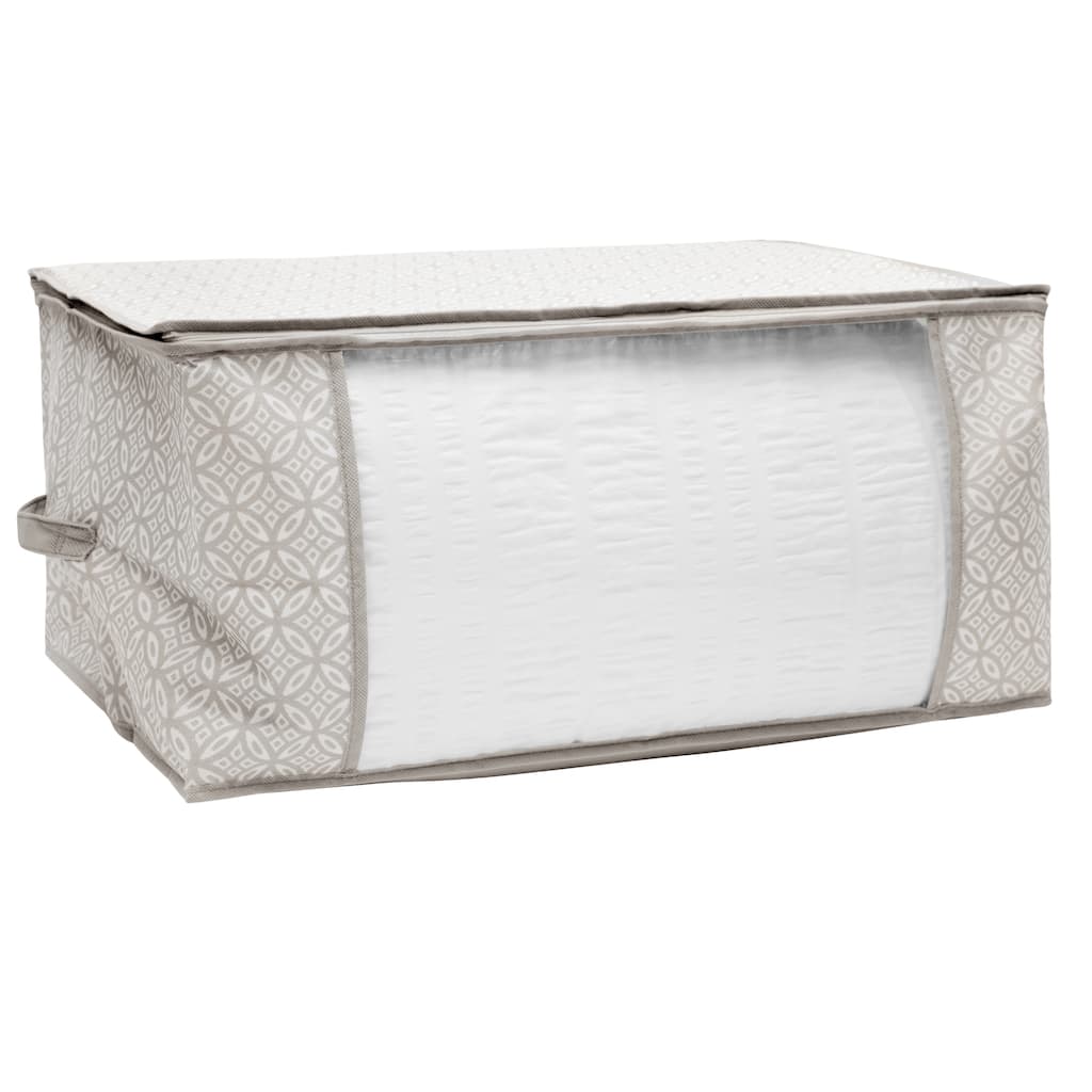 Simplify Boho Blanket Bag in Grey - 23.62" x 17.72" x 11.81"