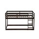 preview thumbnail 9 of 8, Elegant Twin over Twin Wooden Bunk Kids Bed with Ladder,with Bed Platform of Strengthened Slats