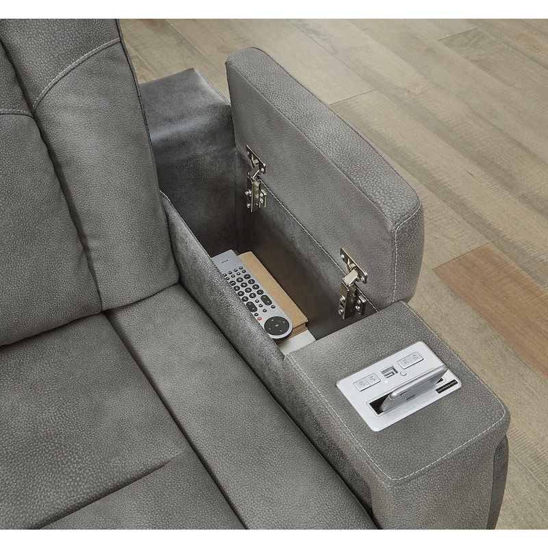 Signature Design by Ashley Next-Gen DuraPella Gray 2-Piece Upholstery Package - 86"W x 40"D x 43"H