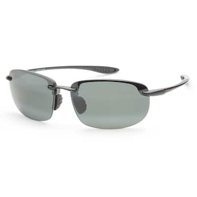 Maui Jim Men's Hookipa 64 mm Black Sunglasses MJ0407SA-001