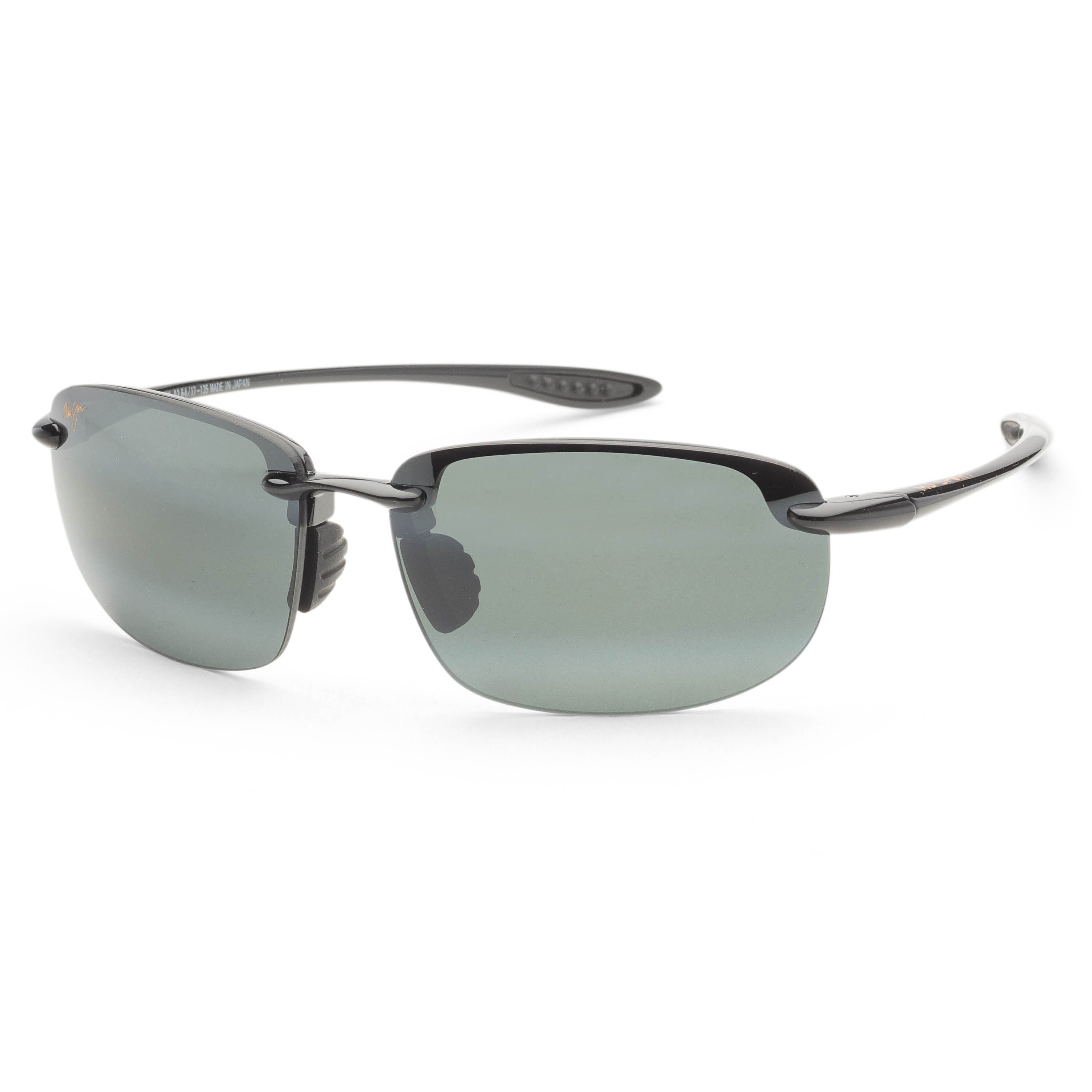 Maui Jim Men's Hookipa Xlarge 68 mm Black Sunglasses MJ0456S-001