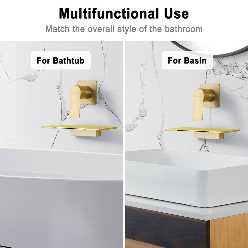 CASAINC Single Handle Wall Mounted Faucet
