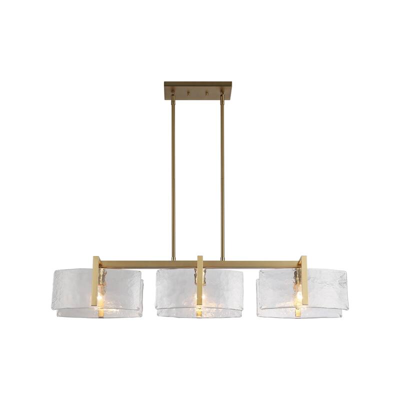 Golden Lighting Aenon 3-light Island Light in Brushed Champagne Brass