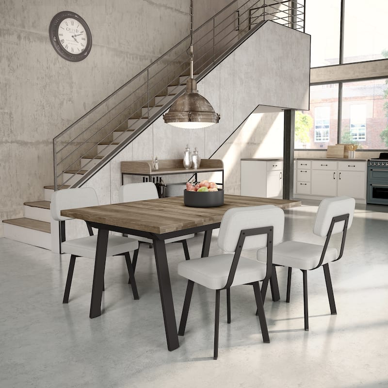 Amisco Clarkson Upholstered Dining Chair with Metal Legs
