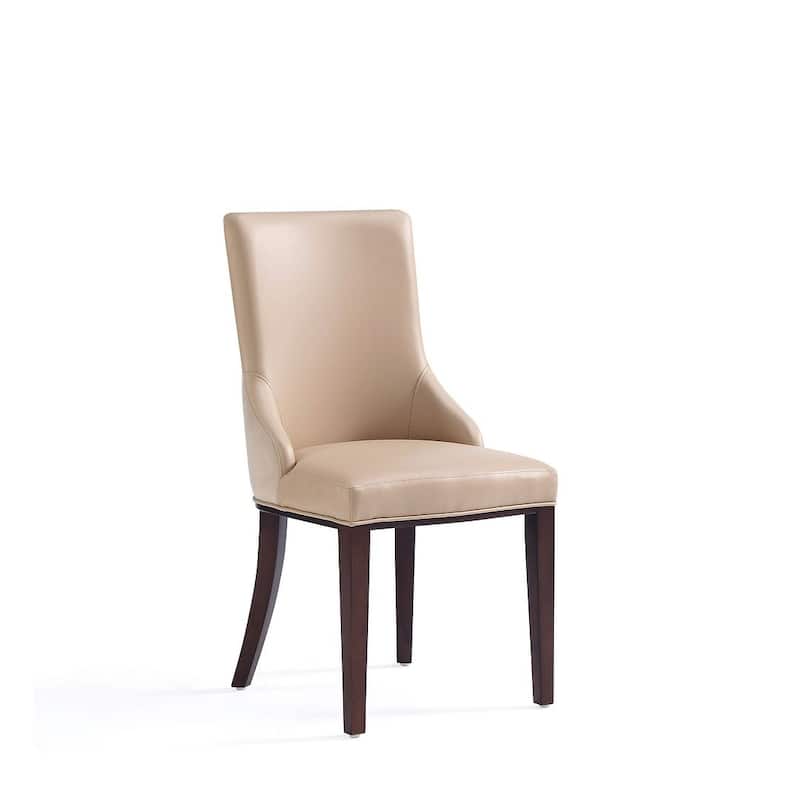 Manhattan Comfort Shubert Modern Faux Leather and Velvet Dining Chair