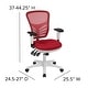 preview thumbnail 133 of 164, Nicholas Mid-Back Blue Mesh Multifunction Executive Swivel Ergonomic Office Chair with Adjustable Arms