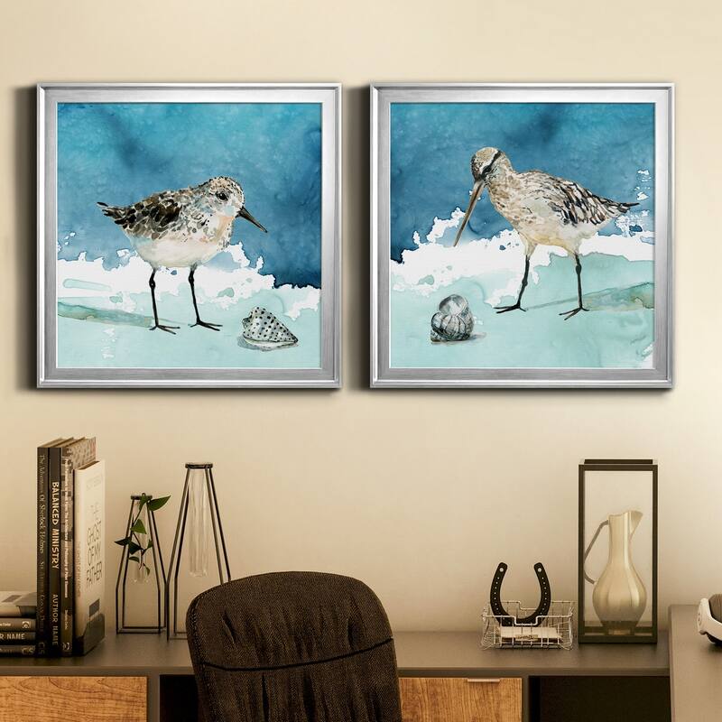 Delray Sandpiper I-Premium Framed Canvas - Ready to Hang - Multi-Color