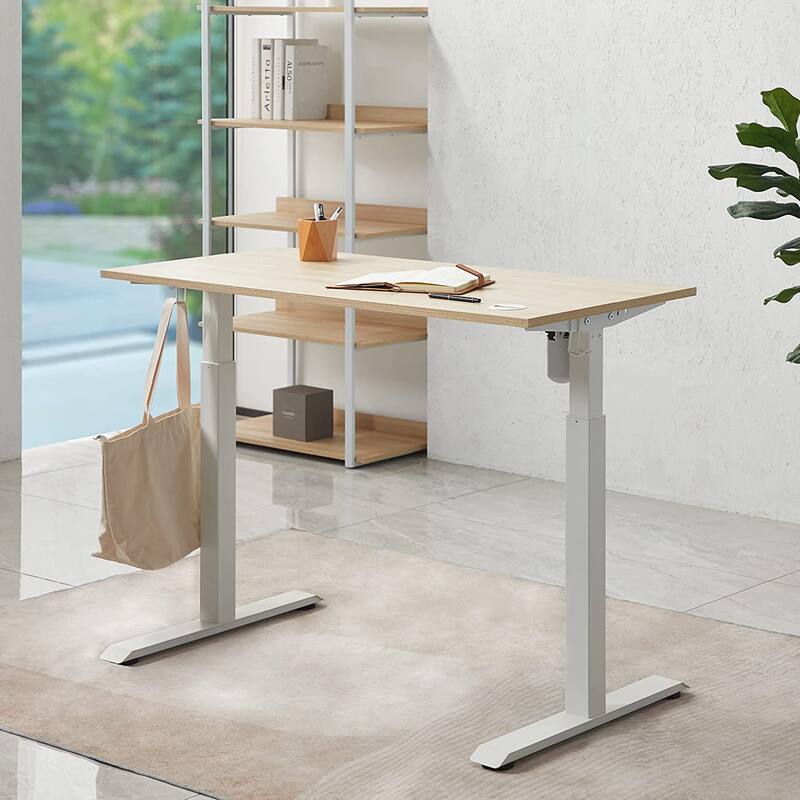 KOWO Electric Standing Desk 48" Height Adjustable Sit Stand Workstation w/Memory Preset, Home Office Desk