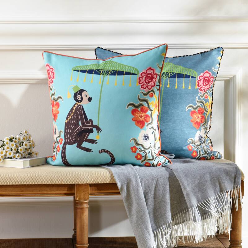 StyleCraft Maharaja Monkey Left Side Throw Pillow