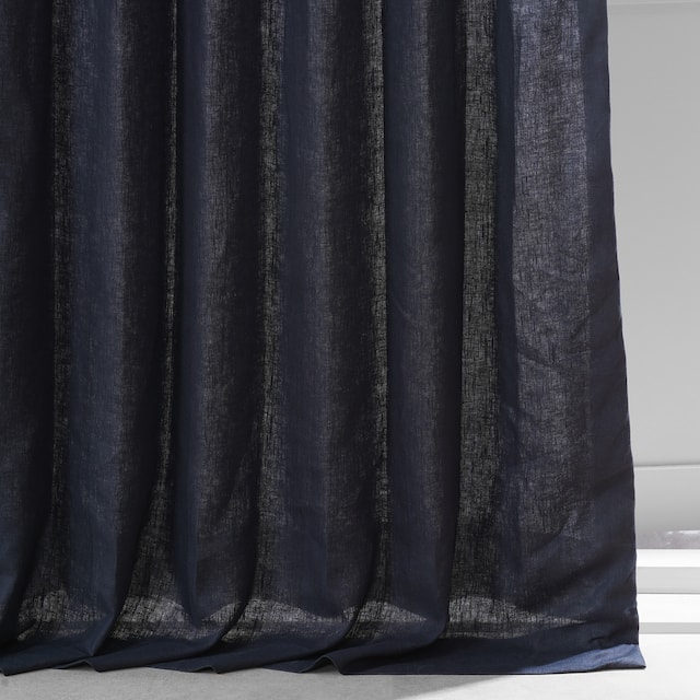 Exclusive Fabrics French Linen Lined Curtain Panel (1 Panel)
