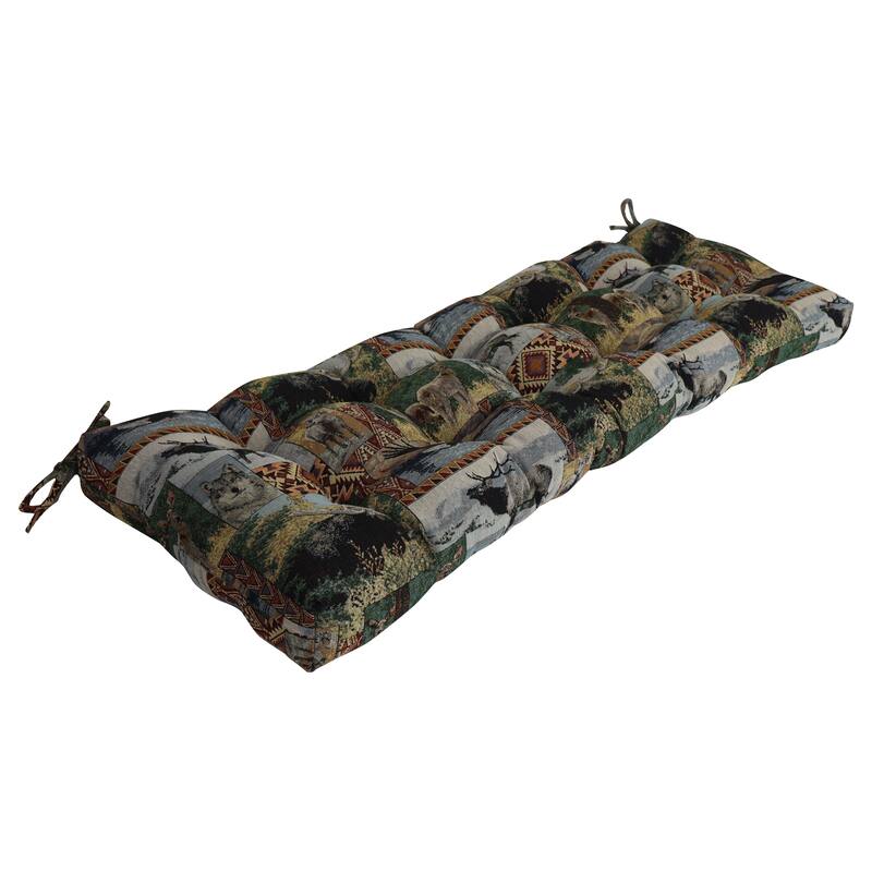 Tufted Tapestry Bench Cushion (Multiple Widths)