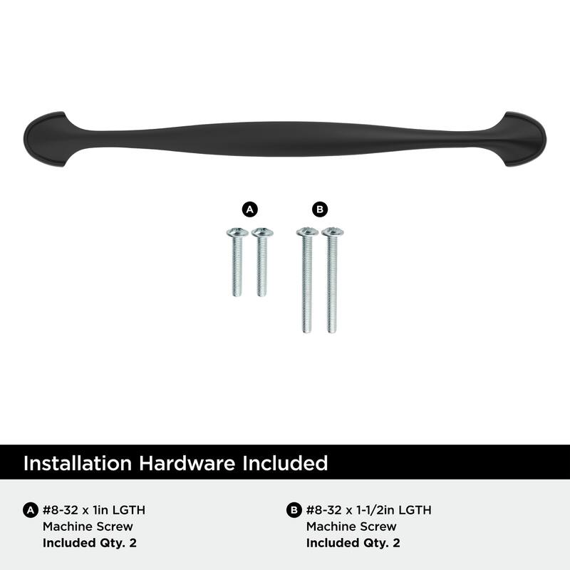 Miseno MCPTP4631 Whitewood 6-5/16" Center to Center Arch Cabinet Pull