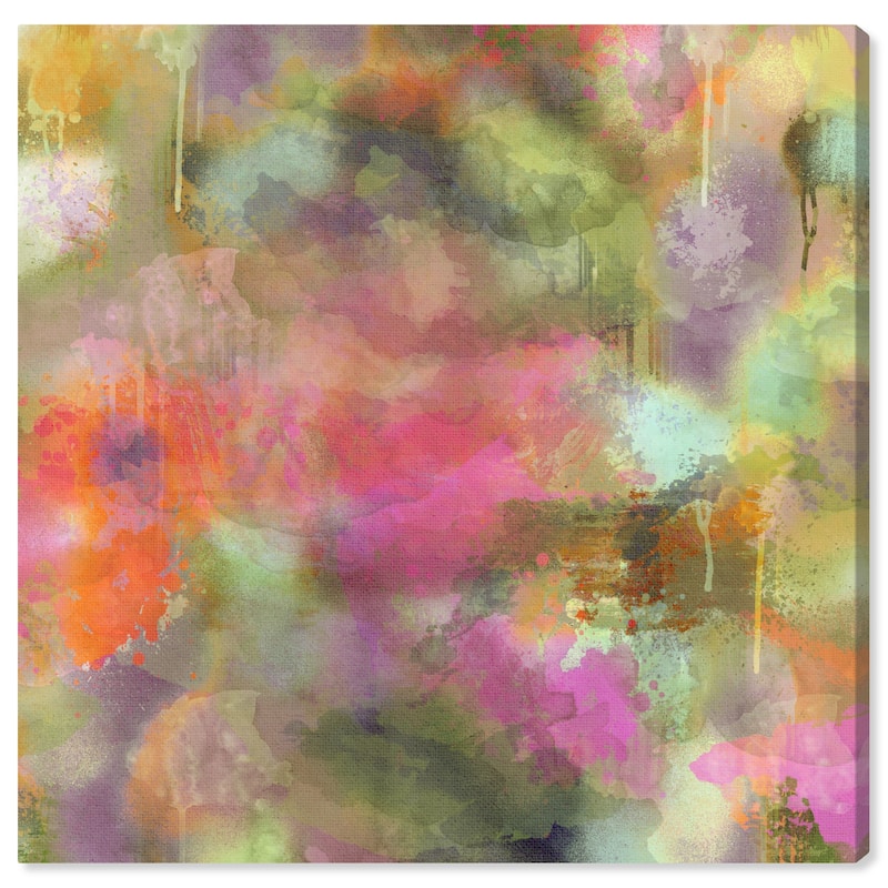 Wynwood Studio Canvas Abstract Darlini Green and Army Green Modern & Contemporary Wall Art Canvas Print