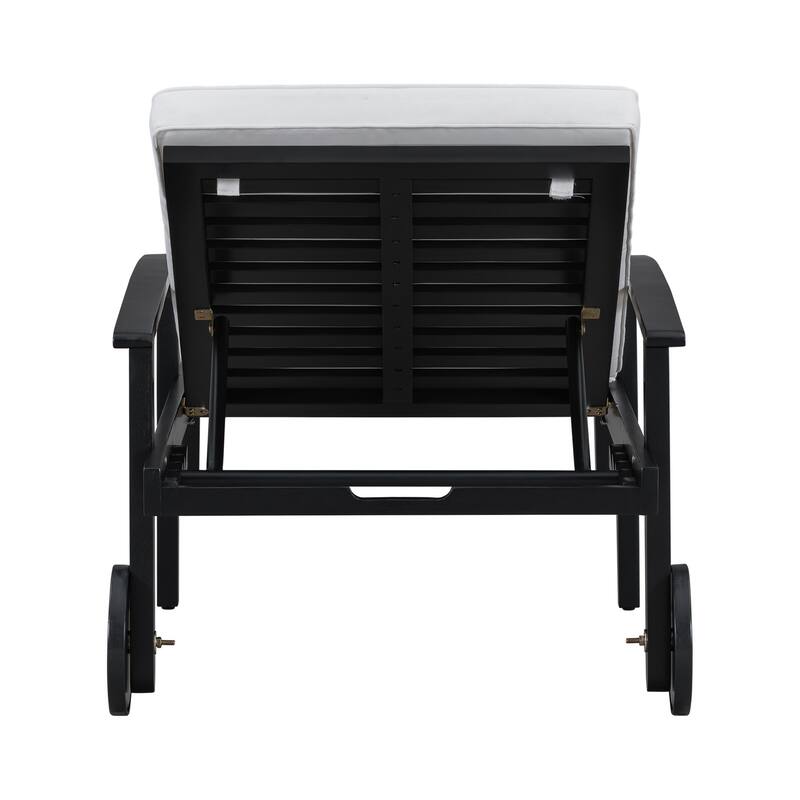 Elegant Rosewood Adjustable Recliner Chair Durable Hardwood