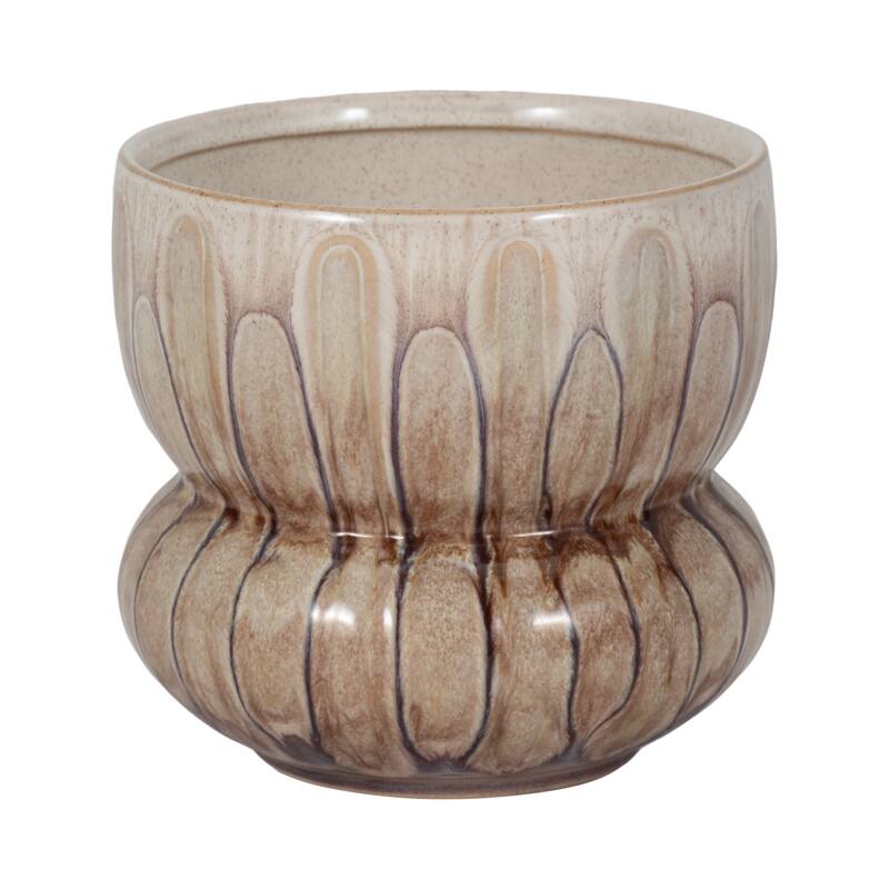 Sagebrook Home Mandara Small Vase - Multi-color, Ceramic, Brown, Novelty, Elegant Design for Modern Living