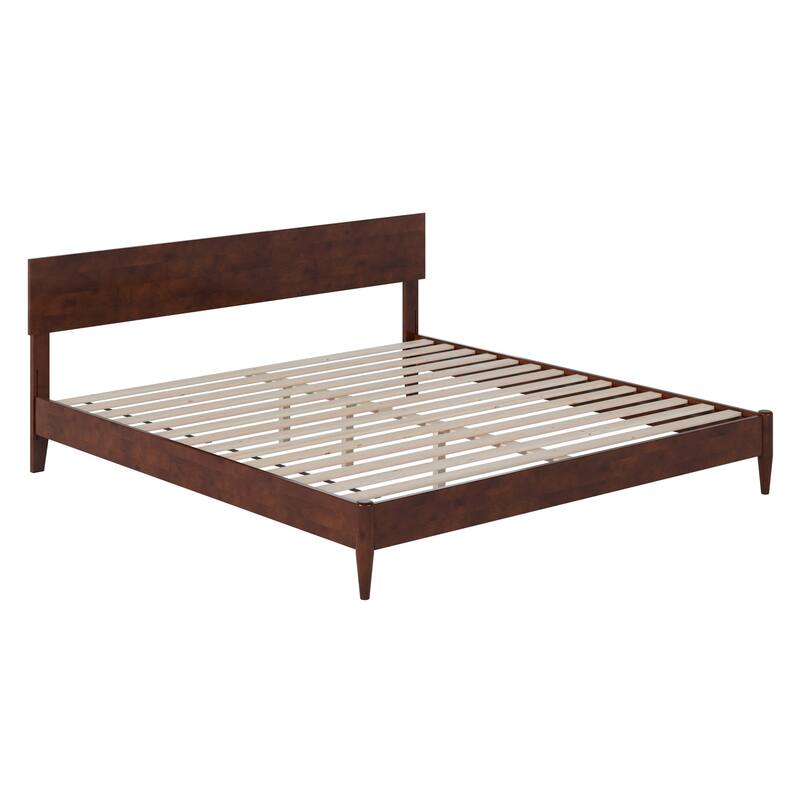 Aria Solid Wood Modern Low Profile Platform Bed