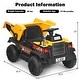 preview thumbnail 4 of 4, 12V Battery Kids Ride On Dump Truck with Electric Bucket - 42.5" x 25.5" x 23" (L x W x H)