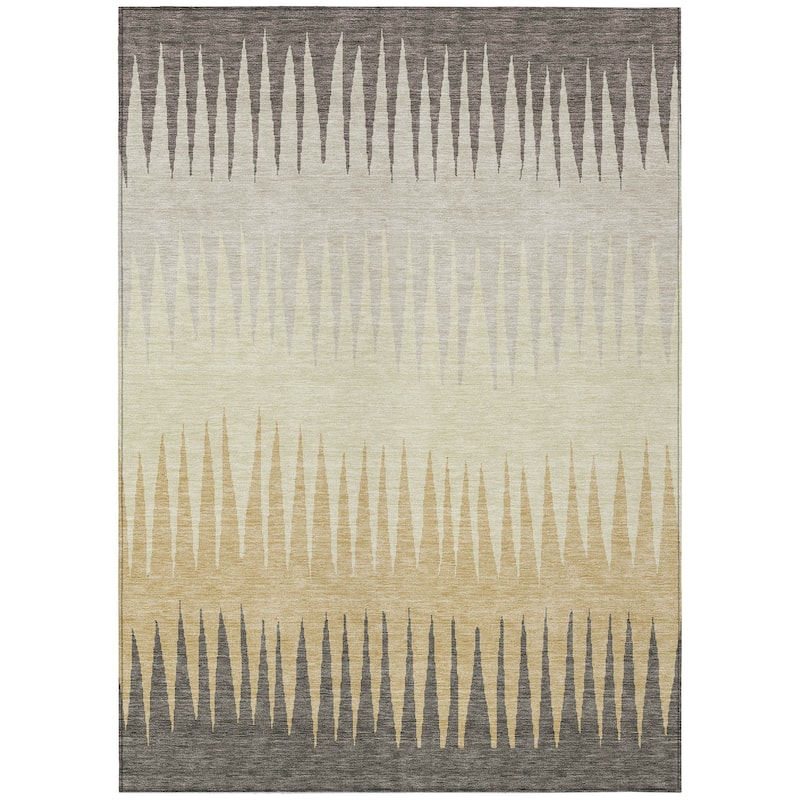 Machine Washable Indoor/ Outdoor Chantille Ombre Contemporary Rug
