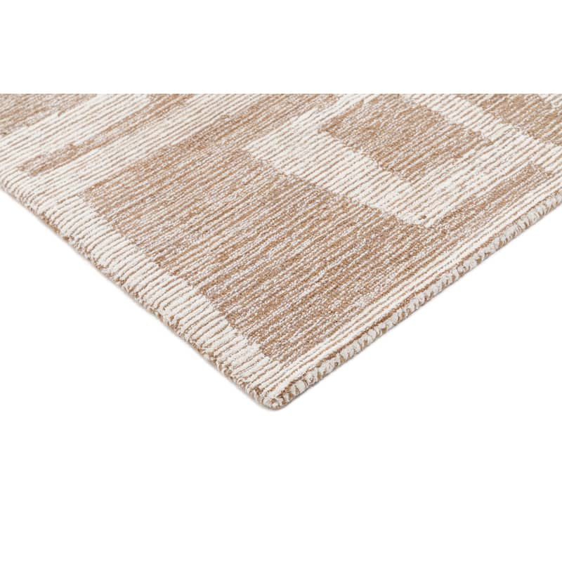 Terra by Obeetee Shadows Ashanti Brown Rug - 7'9"x9'9" - Straw Stripe