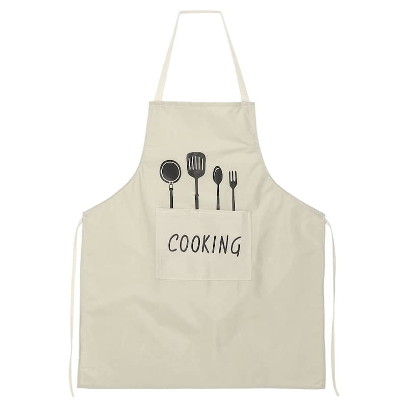 3pcs Bib Apron 72x65cm Unisex Cooking Aprons with 2 Pockets - 28.35" x 25.59"