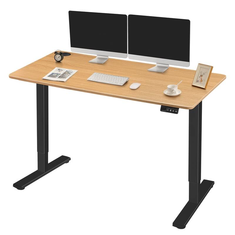 Homall Electric Height Adjustable Standing Office Desk - 48" × 24" - Wood/Black