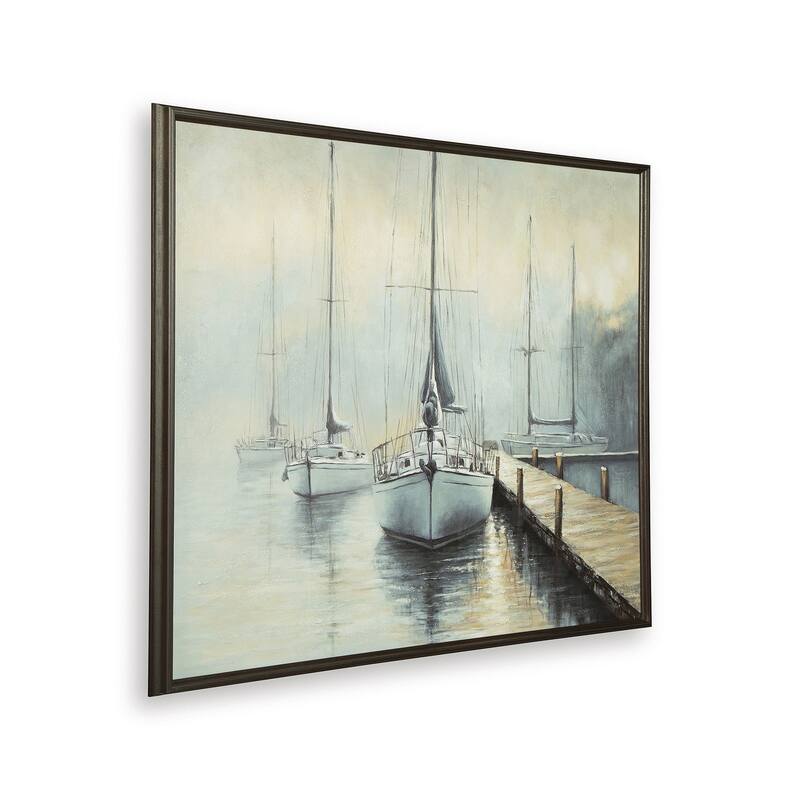 Signature Design by Ashley Worthney Blue/Beige Wall Art