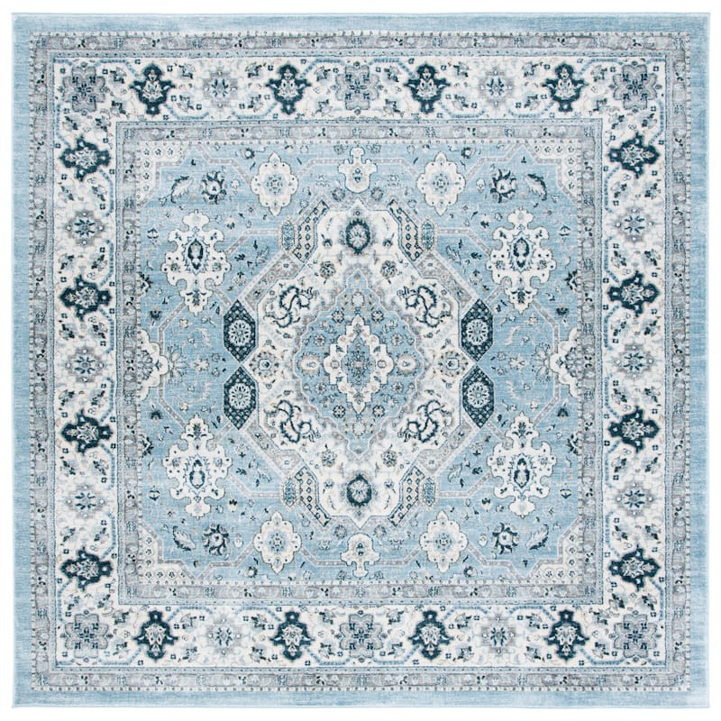 SAFAVIEH Isabella Minola Traditional Oriental Rug - 4' - Blue/Creme - Square