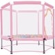 preview thumbnail 16 of 28, 55'' Toddlers Trampoline With Safety Enclosure Net And Balls, Indoor Outdoor Mini Trampoline For Kids Pink