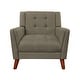 preview thumbnail 22 of 57, Candace Fabric Arm Chair and Loveseat Set by Christopher Knight Home
