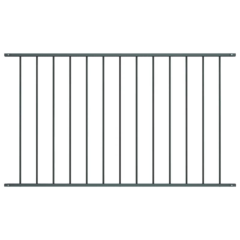 vidaXL Fence Panel Powder-coated Steel - 66.9" x 49.2"/ 1 - Anthracite