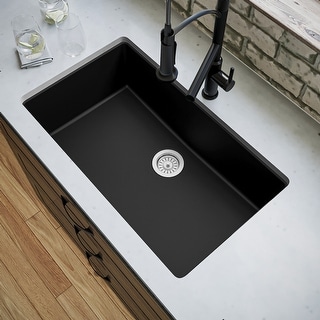 Karran Undermount 32.5 in. Large Single Bowl Quartz Kitchen Sink