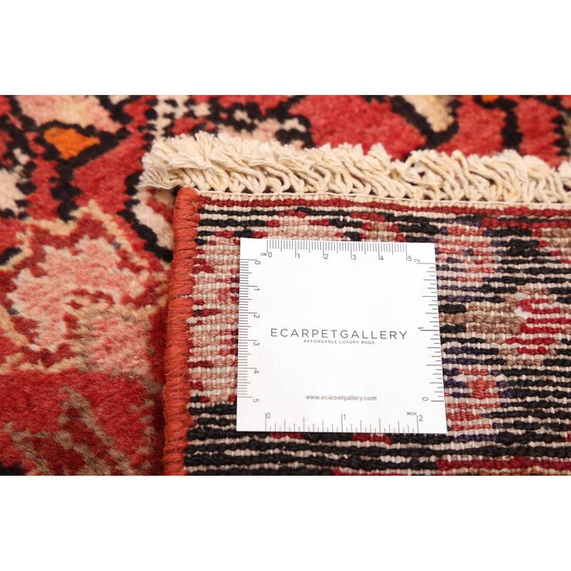 ECARPETGALLERY Hand-knotted Andelz Red Wool Rug - 3'1 x 9'5