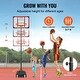 preview thumbnail 12 of 17, VEVOR Basketball Hoop,Adjustable Height Portable Backboard System,for Outdoor/Indoor