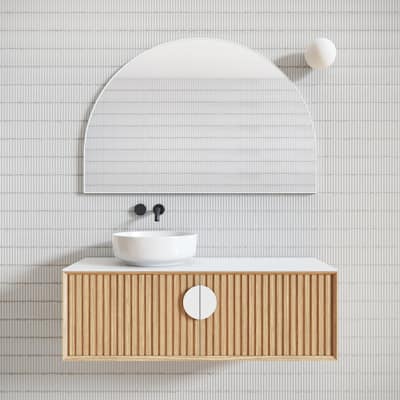 Glass Warehouse SF-ARC-48X32 Kira 48" W x 32" H Contemporary Arched