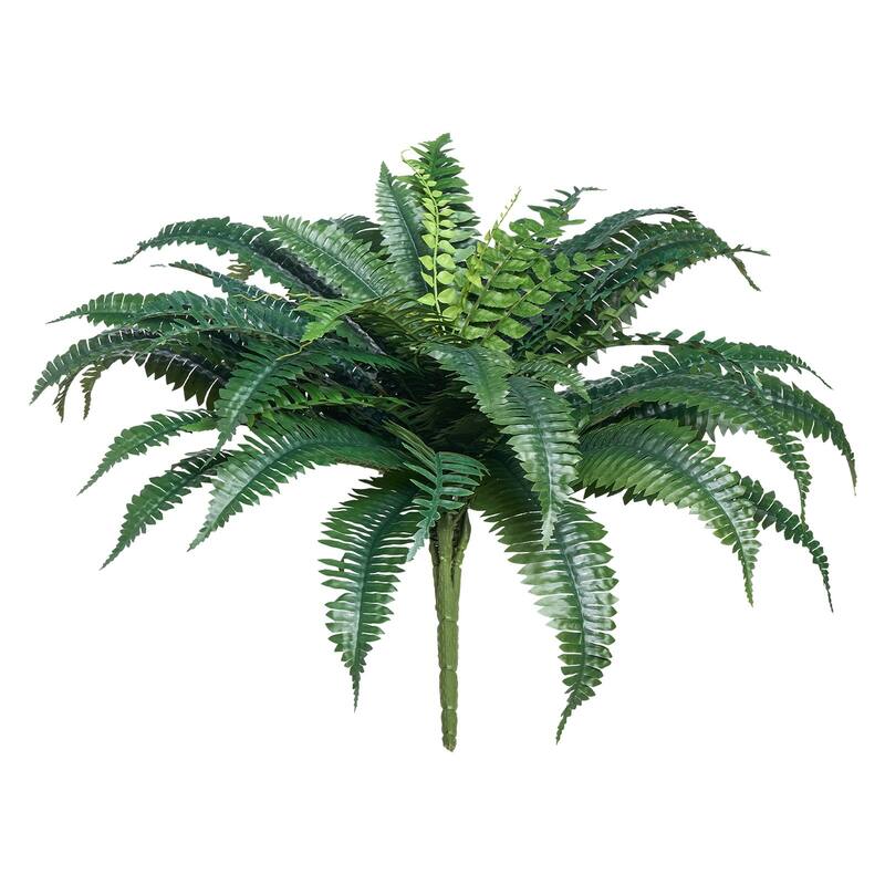 Green Artificial Silk Fabric Large Boston Fern Plant with Lush Branches