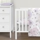preview thumbnail 5 of 4, Sweet Jojo Designs Lavender Purple Boho Floral Girl 3p Mini Crib Bedding Set Pink Grey Bohemian Farmhouse Shabby Chic Watercolor
