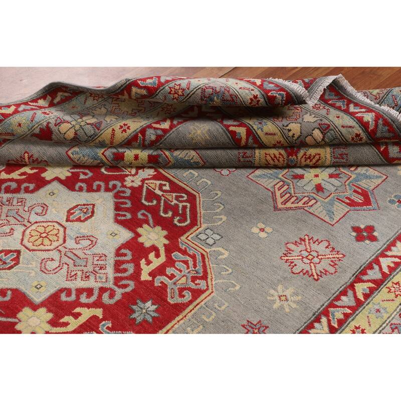 Kazak Oriental Area Rug Handmade Traditional Bedroom Wool Carpet - 6'9" x 9'9"