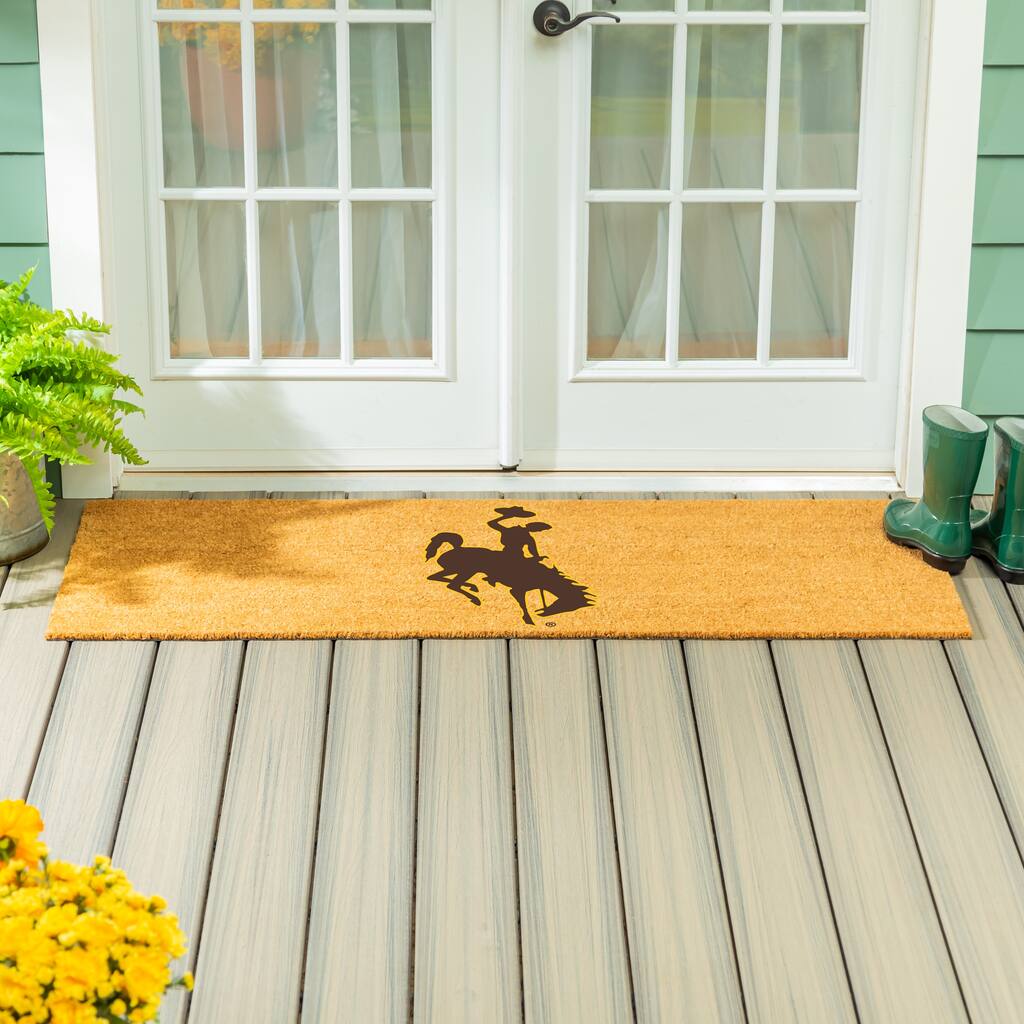 University of Wyoming Full Color Indoor/Outdoor Coir Mat