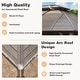 preview thumbnail 131 of 142, Outdoor Hardtop Gazebo Pergola w Galvanized Steel Roof and Aluminum Frame, Prime Curtains and nettings include
