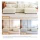118.4"W Plush Modular Sectional Sofa with Pillows