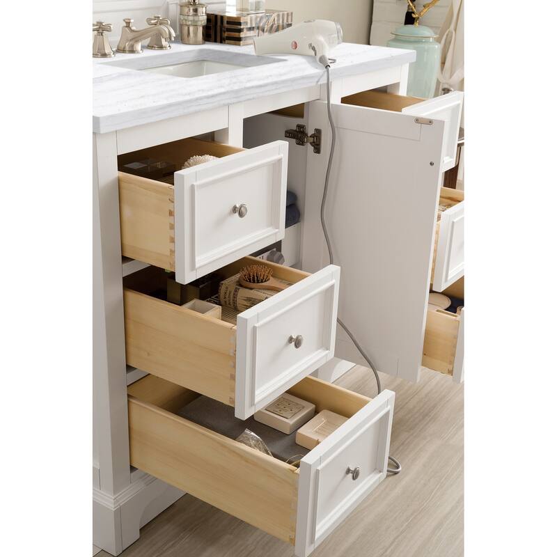 James Martin Vanities De Soto 48" Single Vanity, Bright White