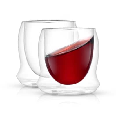 JoyJolt Cosmo Double Walled Stemless Wine Glasses - 10 oz - Set of 4 - 10 oz