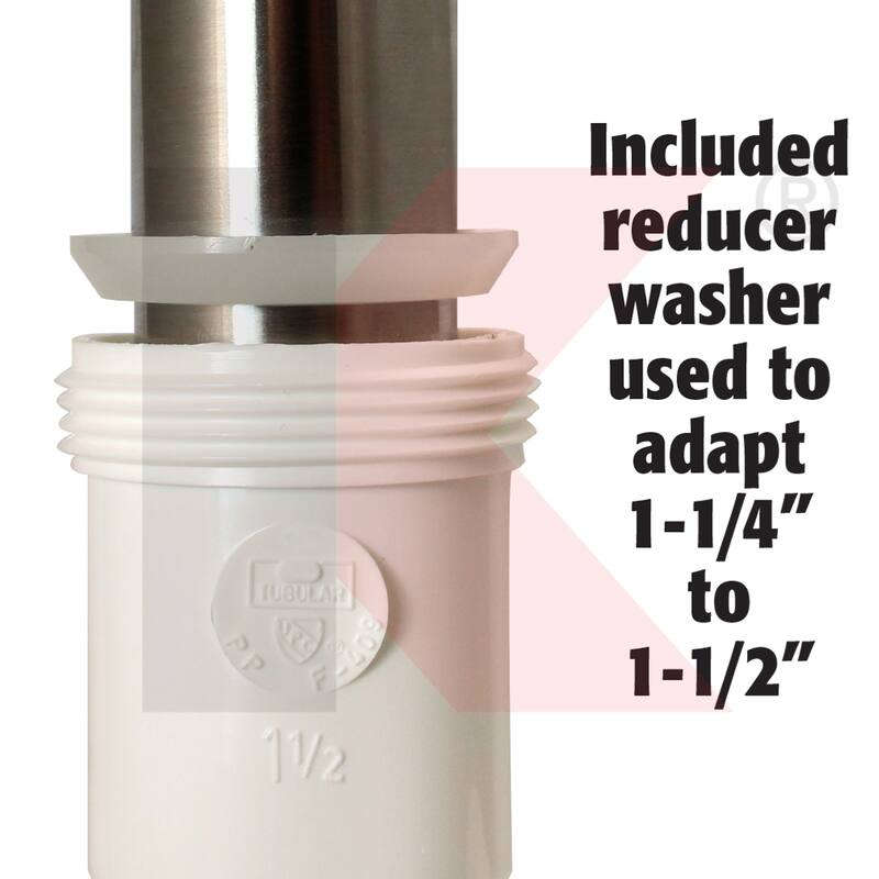 Keeney K400 Decorative 1.5 or 1.25 x 1.25 ABS P-Trap
