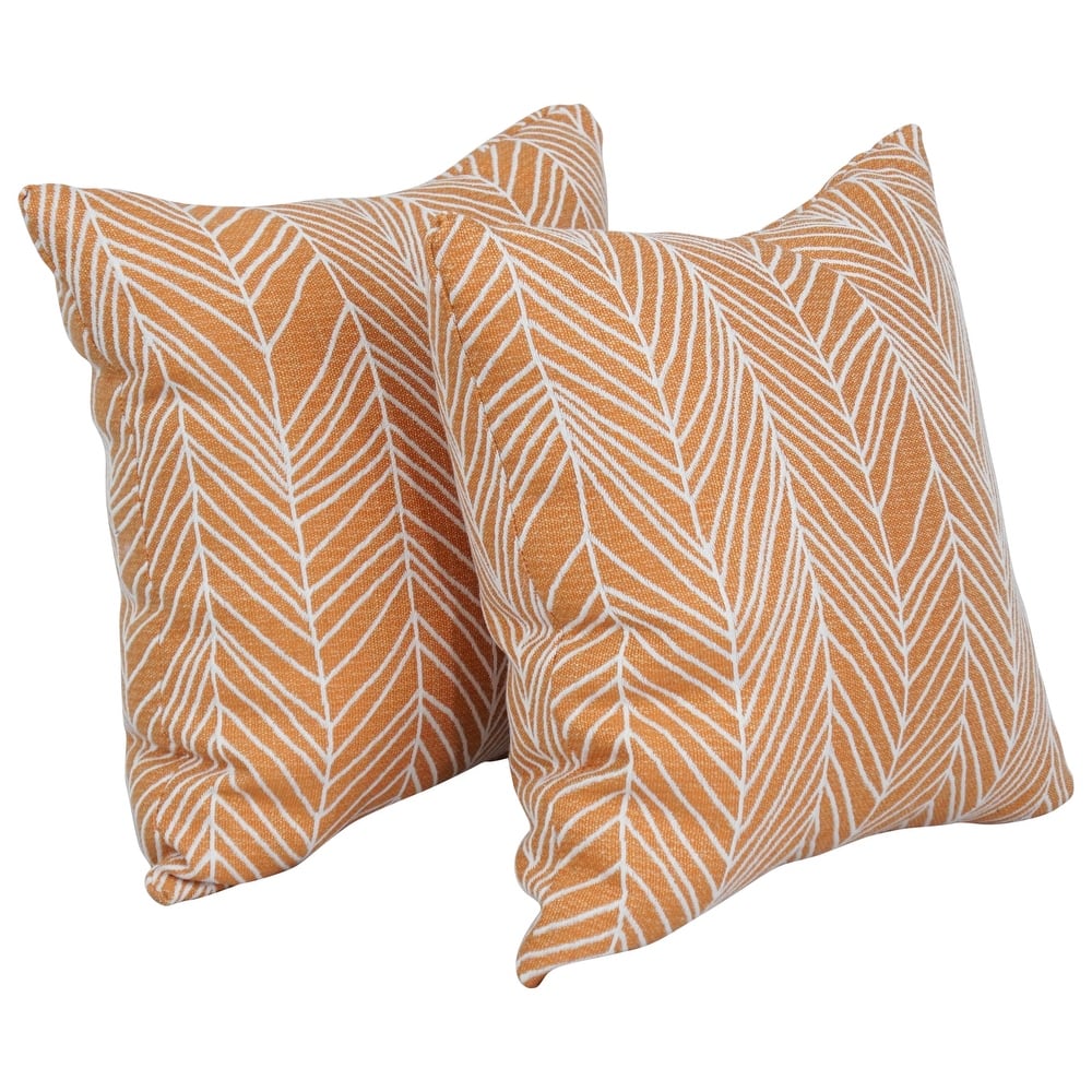 Blazing Needles 17-inch Square Throw Pillows (Set of 2)