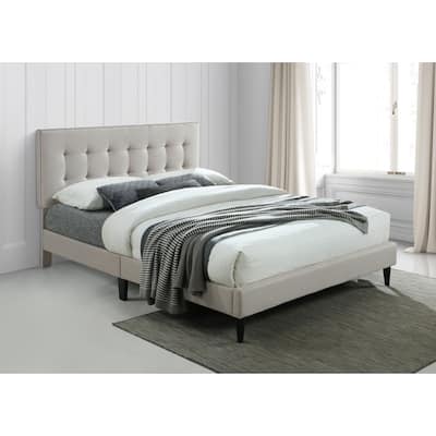 Ella by Ovis Upholstered Tufted Platform Bed Frame