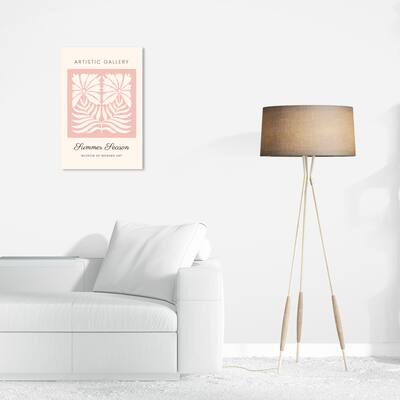 Wynwood Studio Canvas Advertising Artistic Gallery Summer Poster I Pink Modern & Contemporary Wall Art Canvas Print