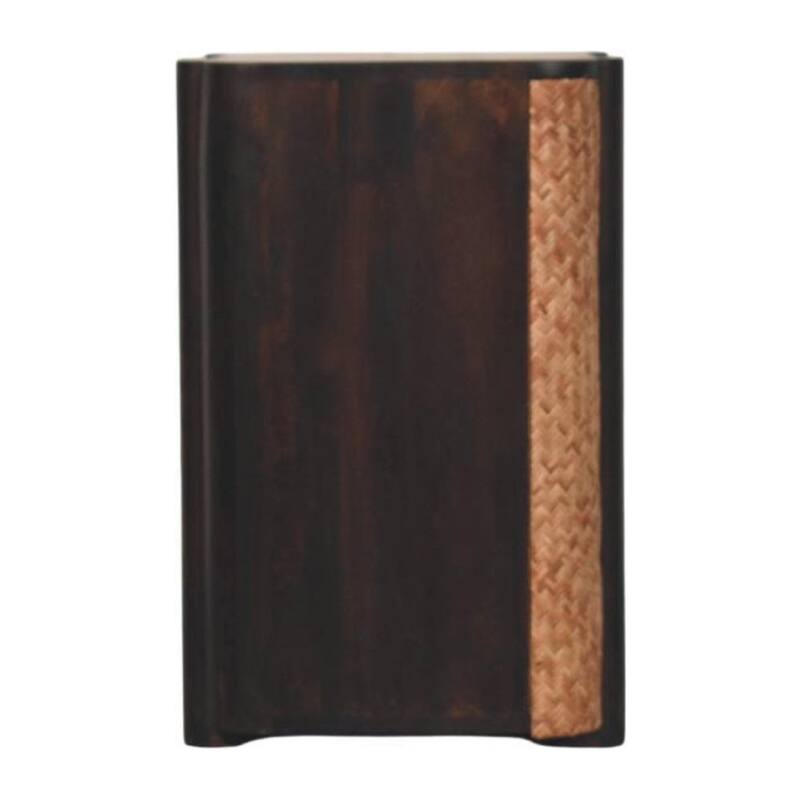 Artisan Furniture Solid Wood Arno Wall-Mounted Nightstand,Black,1-Shelf,1-Drawers